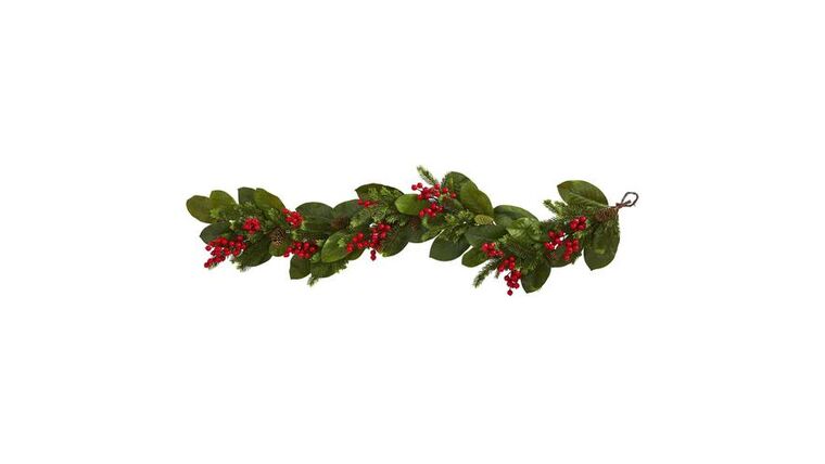 5’ Magnolia Berry Pine Artificial Garland | Rental 5’ Magnolia Berry Pine Artificial Garland | Rental