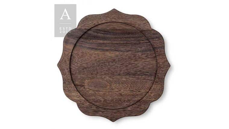 Charger Plate | Bennett – Driftwood Dark | Rental Charger Plate | Bennett – Driftwood Dark | Rental