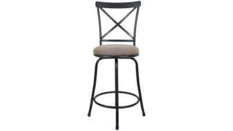 Karson Adjustable Height X Bar Stool Light Bronze | Rental
