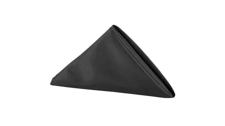Taffeta Napkin 20″x20″ – Black | Rental Taffeta Napkin 20″x20″ – Black | Rental