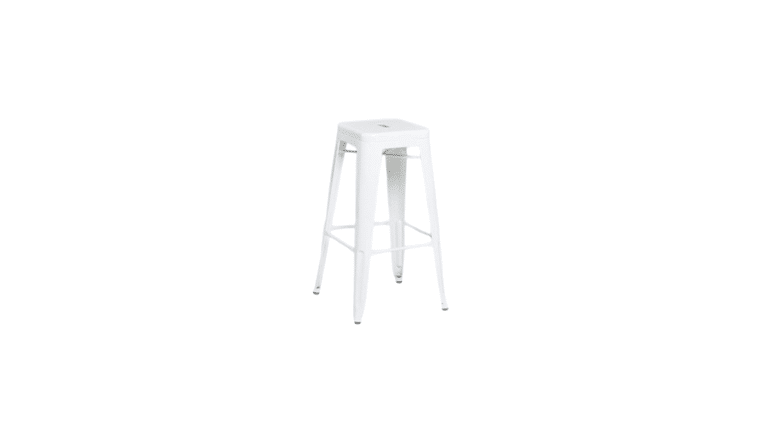 Metal Barstool | White 30” | Counter Height | Rental Metal Barstool | White 30” | Counter Height | Rental