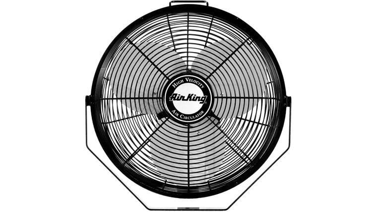 Package – 12″ Air King Commercial 3-Speed Hanging Fan With 8 Nozzle Stainless Steel Misting Ring Package | Rental Package – 12″ Air King Commercial 3-Speed Hanging Fan With 8 Nozzle Stainless Steel Misting Ring Package | Rental