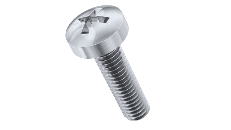 M6-1.0 mm x 18 mm Pan Head Phillips Machine Screw – Stainless | Rental M6-1.0 mm x 18 mm Pan Head Phillips Machine Screw – Stainless | Rental