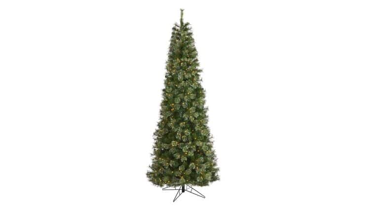 9′ Cashmere Slim Artificial Christmas Tree with 550 Warm White Lights and 1308 Bendable Branches | Rental 9′ Cashmere Slim Artificial Christmas Tree with 550 Warm White Lights and 1308 Bendable Branches | Rental