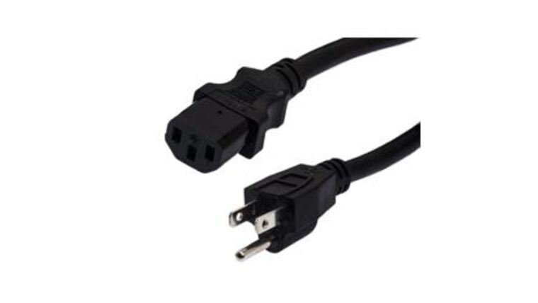 Power Cable | Black | 18/3 | 9’ IEC | Rental
