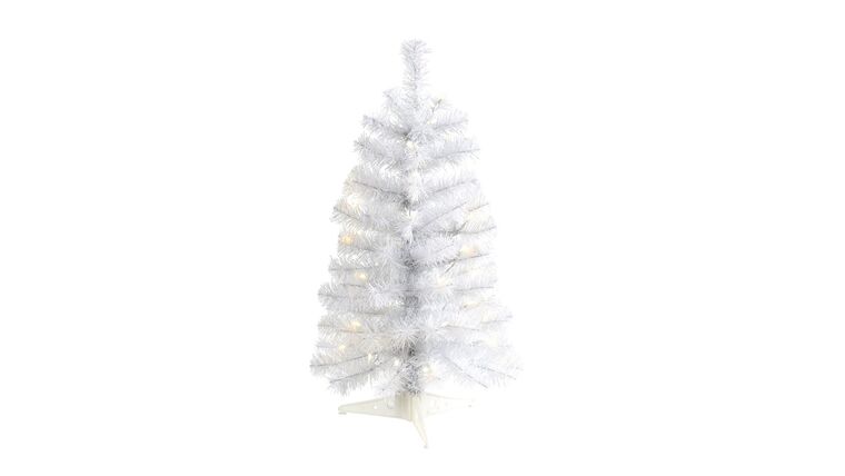 2’ White Artificial Christmas Tree with 35 LED Lights and 72 Bendable Branches | Rental