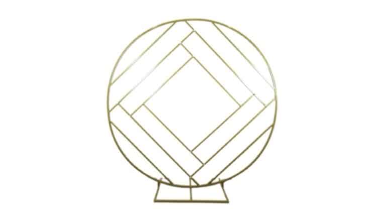 Gold Round Backdrop | Rental