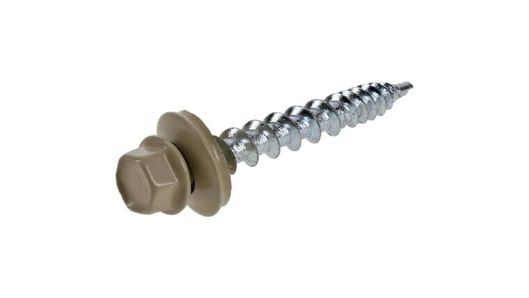 Hillman #10 x 1-1/2-in Tan Powder Coating Self-Drilling Roofing Screw | Rental Hillman #10 x 1-1/2-in Tan Powder Coating Self-Drilling Roofing Screw | Rental
