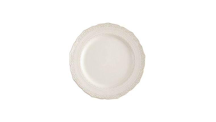 Cream Sienna Lace Salad Plate | Rental Cream Sienna Lace Salad Plate | Rental