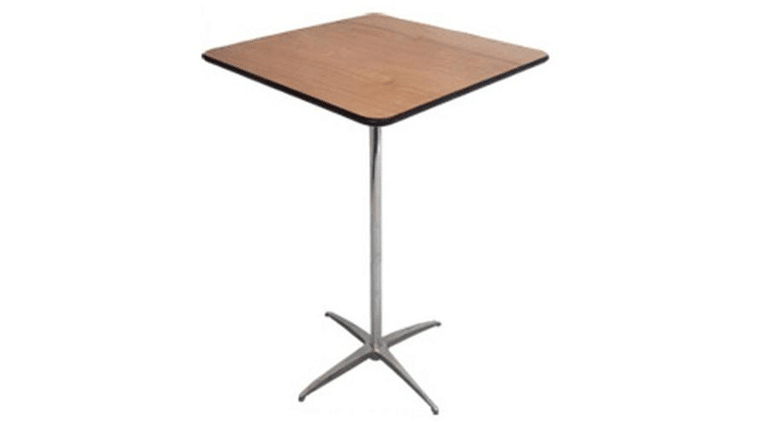 30″ Square High Boy Cocktail Table Kit – Wood | Rental 30″ Square High Boy Cocktail Table Kit – Wood | Rental