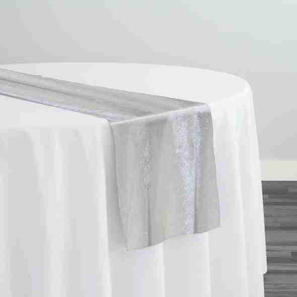 Lush Velvet Table Runner in Ivory | Rental Lush Velvet Table Runner in Ivory | Rental