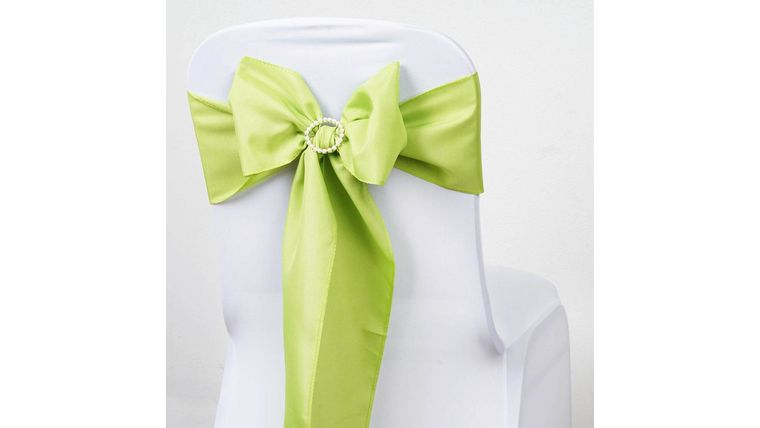 6″ W x 106″ L Sage Green Polyester Sash | Rental 6″ W x 106″ L Sage Green Polyester Sash | Rental