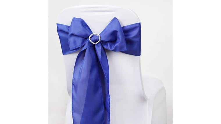 6″ W x 106″ L Royal Blue Polyester Sash | Rental