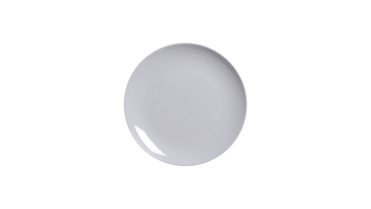 9″ White Round Melamine Dinner Plate | Rental