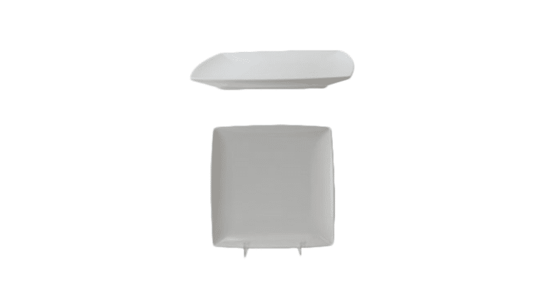 7 1/4″ x 7 1/4″ Square Plate Melamine (White) | Rental