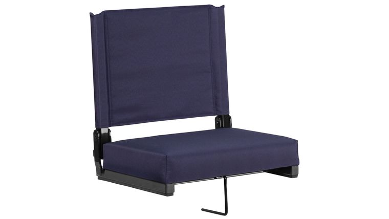 Bleacher Seat – Navy Grandstand Comfort Seats by Flash with Ultra-Padded Seat | Rental Bleacher Seat – Navy Grandstand Comfort Seats by Flash with Ultra-Padded Seat | Rental