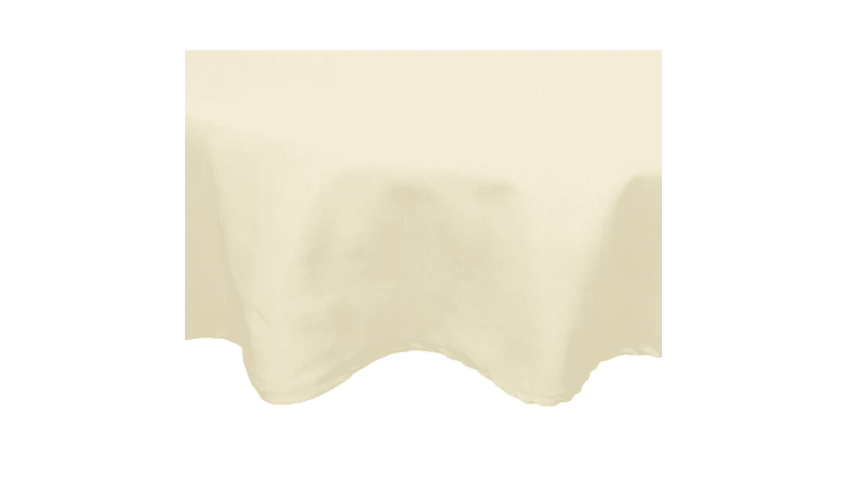 Polyester | Light Ivory/Off White | 60″ x 120″ Rectangle Tablecloth | Rental Polyester | Light Ivory/Off White | 60″ x 120″ Rectangle Tablecloth | Rental