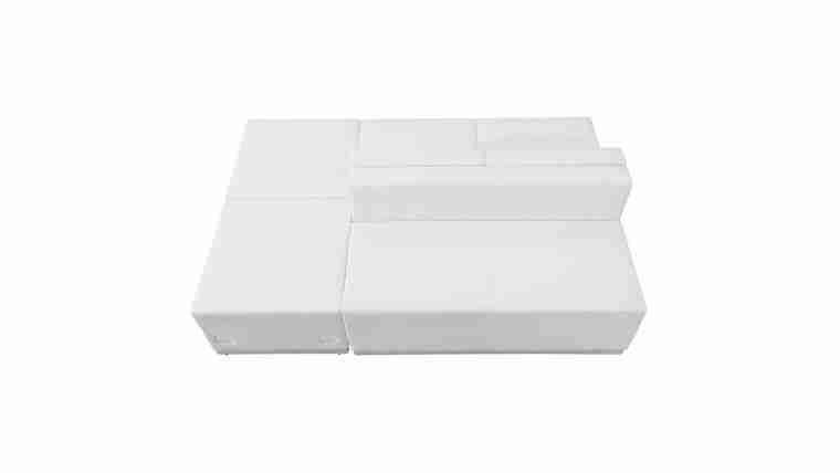 Package – Alon Series Melrose White LeatherSoft Reception Configuration, 4 Pieces | Rental