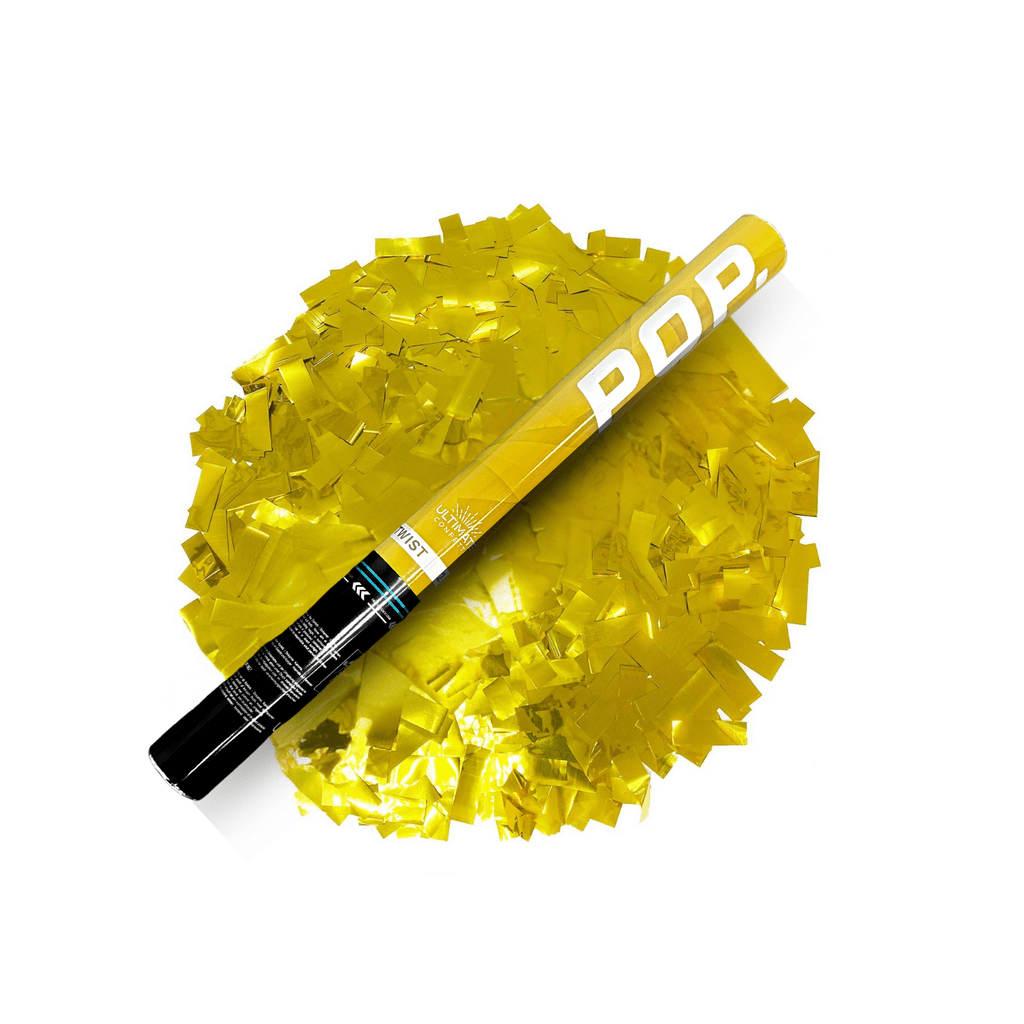 Gold Metallic – Handheld Confetti POP Cannon (24″) | Rental