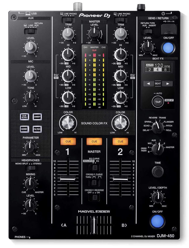 Pioneer DJ DJM-450 2-Channel DJ Mixer | Rental