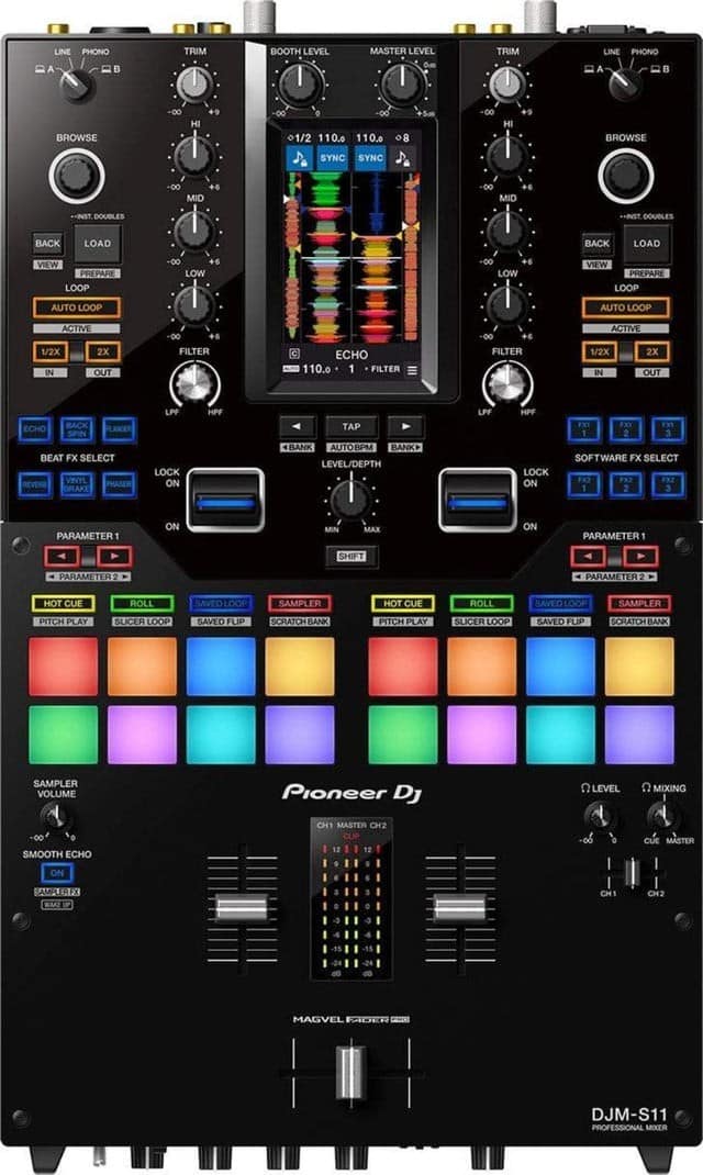 Pioneer DJ DJM-S11 2-Channel DJ Mixer for Serato | Rental