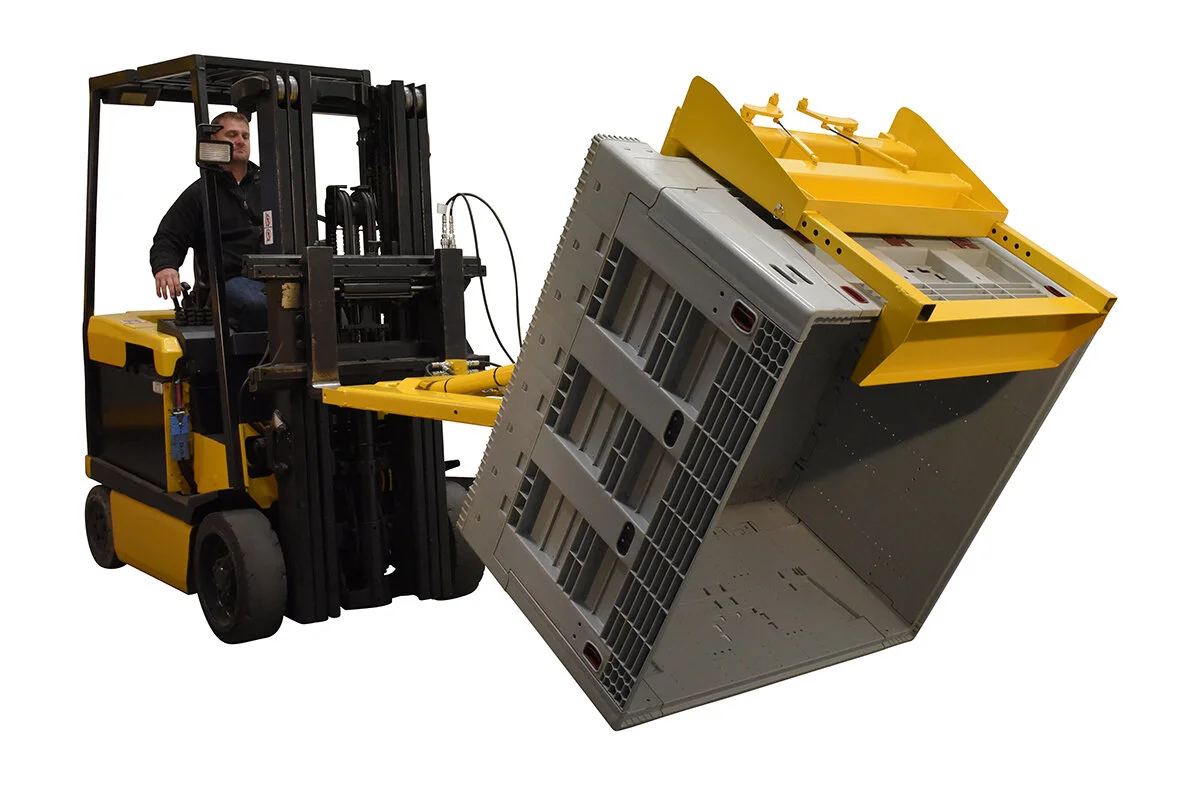 Truck Powered Crate Turner/Dumper | Platform & Ladders | Rental Truck Powered Crate Turner/Dumper | Platform & Ladders | Rental