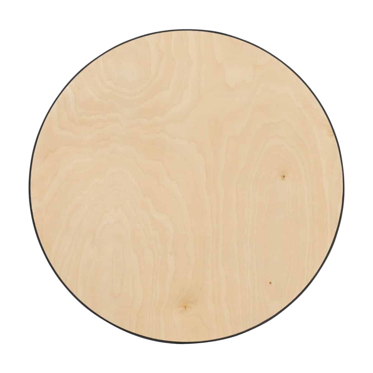 Part – Cocktail Table – 36″ Round Laminated Wood Top Only With Metal Coupler Attached | Rental