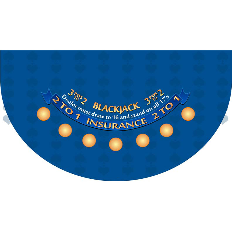 Part – 6′ Blue Blackjack Casino Game Table Top Only | Rental Part – 6′ Blue Blackjack Casino Game Table Top Only | Rental