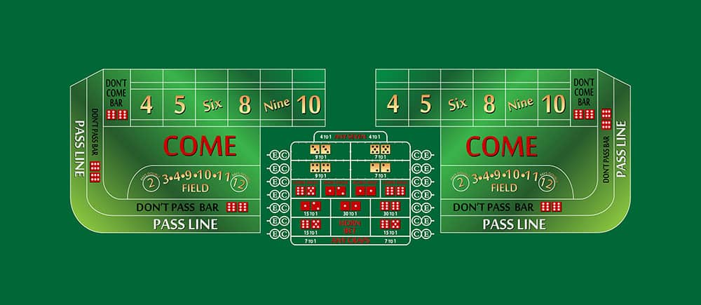 Part – 10′ Green Craps Casino Game Table Only | Rental Part – 10′ Green Craps Casino Game Table Only | Rental