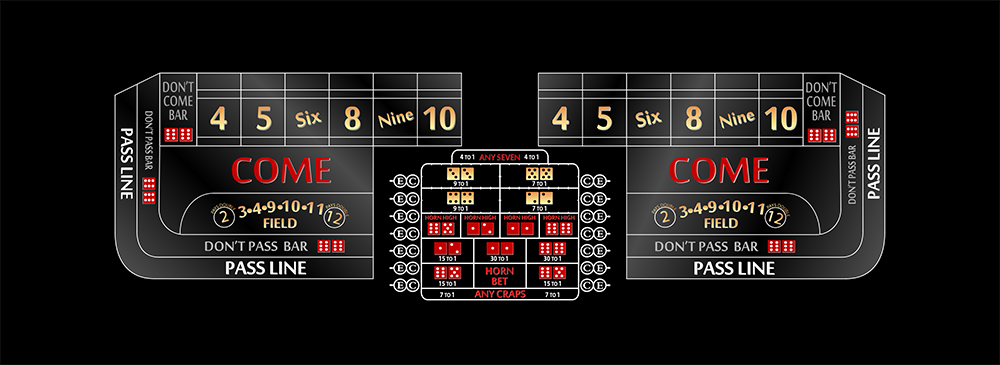 Part – 12′ Black Craps Casino Game Table Only | Rental Part – 12′ Black Craps Casino Game Table Only | Rental