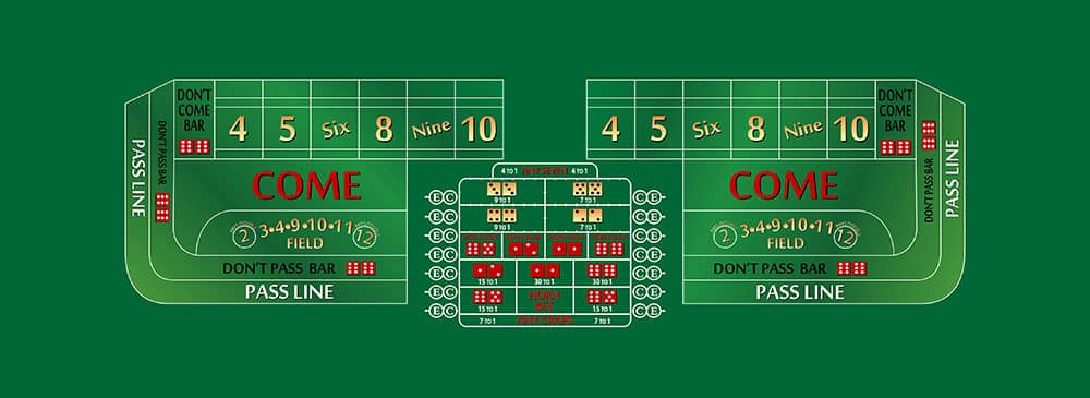 Part – 12′ Green Craps Casino Game Table Only | Rental Part – 12′ Green Craps Casino Game Table Only | Rental