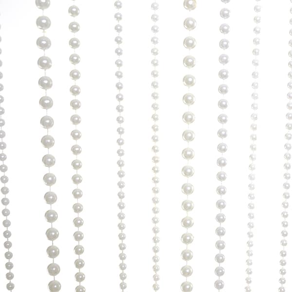 DecoStar™ 12ft Ivory Pearl Ball Curtain | Rental DecoStar™ 12ft Ivory Pearl Ball Curtain | Rental