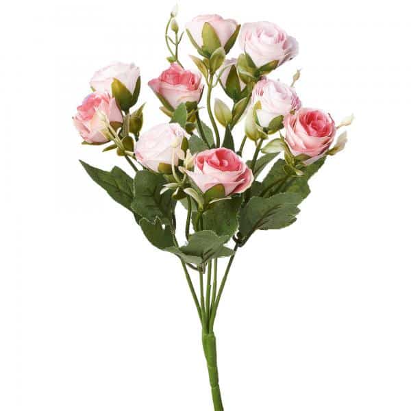 Decostar™ Artificial Rose Flower Bunch Pink | Rental