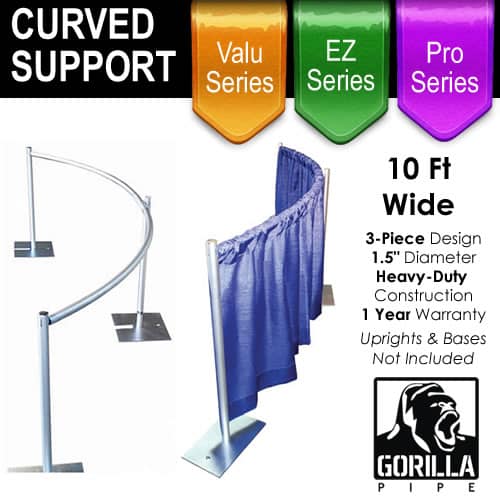 Curved Drape Support (3-Piece Set) | Rental Curved Drape Support (3-Piece Set) | Rental