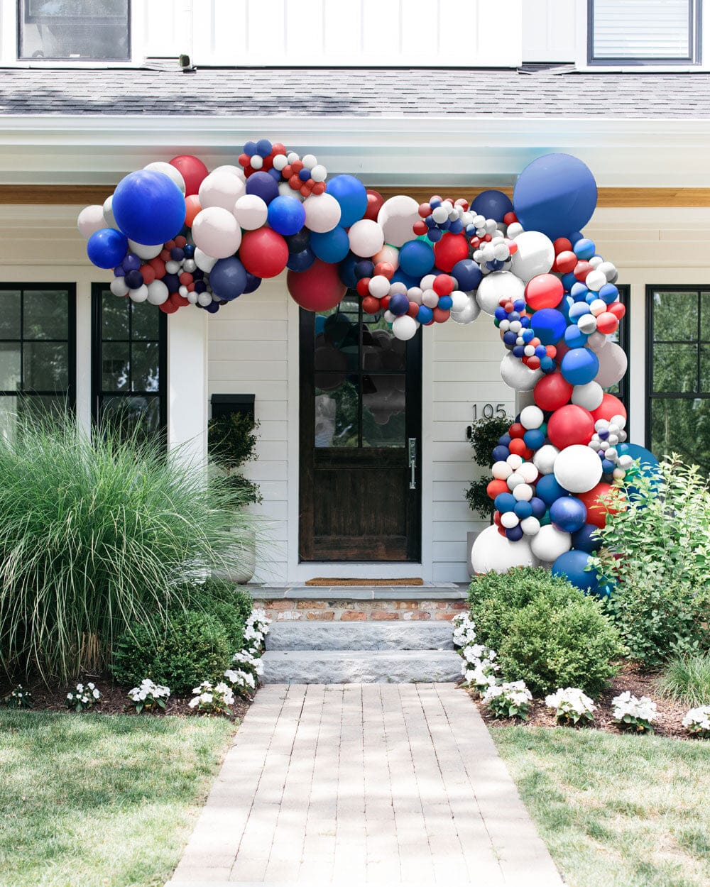 Red, White & Blue Balloon Garland – 18ft | Rental Red, White & Blue Balloon Garland – 18ft | Rental