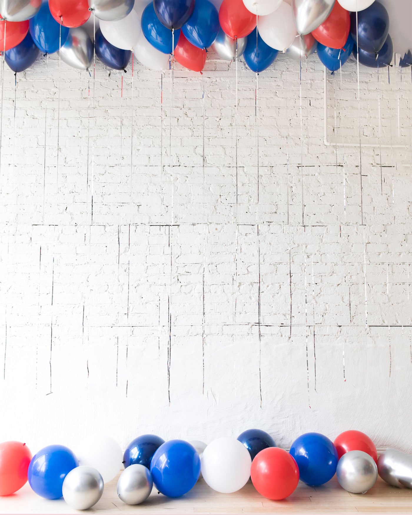 Red, White & Blue Palette Ceiling Balloon and Floor Balloon Set | Rental Red, White & Blue Palette Ceiling Balloon and Floor Balloon Set | Rental