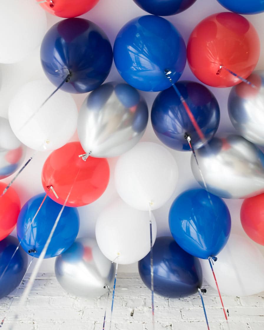 Red, White & Blue Palette 16in Ceiling Balloons – set of 25 | Rental Red, White & Blue Palette 16in Ceiling Balloons – set of 25 | Rental