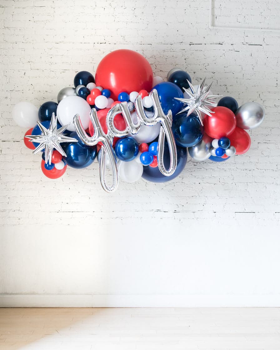 YAY Red, White & Blue Palette Balloon Garland | Rental YAY Red, White & Blue Palette Balloon Garland | Rental