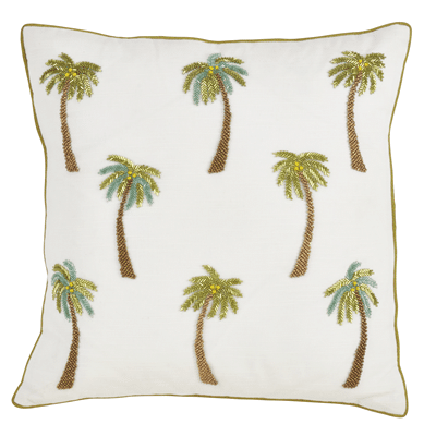 1740 – Beaded Palm Tree Pillow – Poly Filled | Rental 1740 – Beaded Palm Tree Pillow – Poly Filled | Rental