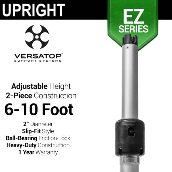 EZ Series - 2-Piece Adjustable Upright w/Slip-Lock (6ft-10ft) w/ Versatop™ | Rental