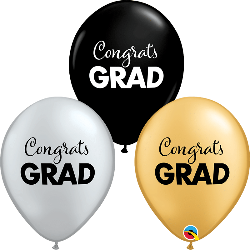 11″ Black Congrats Grad Balloon | Rental 11″ Black Congrats Grad Balloon | Rental