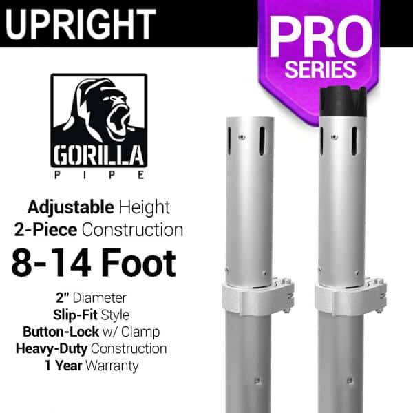 Pro Series – 8-14ft Telescoping 2″ Upright | Rental Pro Series – 8-14ft Telescoping 2″ Upright | Rental