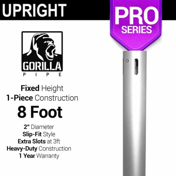 Pro Series – 8ft Fixed 2″ Upright | Rental Pro Series – 8ft Fixed 2″ Upright | Rental