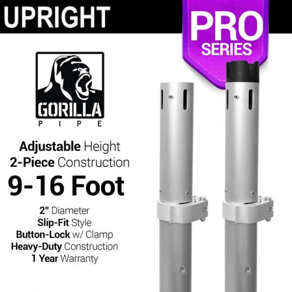 Pro Series – 9-16ft Telescoping 2″ Upright | Rental Pro Series – 9-16ft Telescoping 2″ Upright | Rental