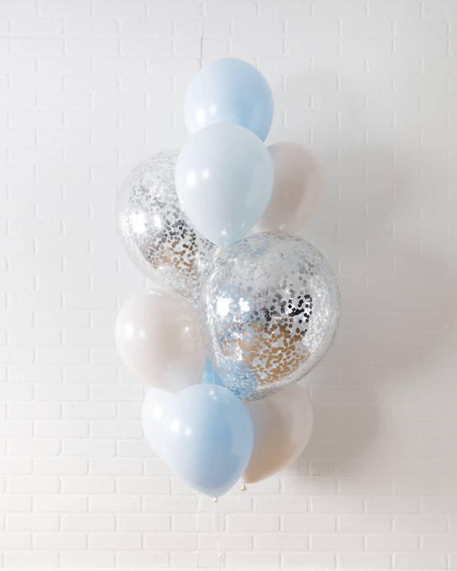 Haussmann – Confetti and 11in Balloons – bouquet of 10 | Rental Haussmann – Confetti and 11in Balloons – bouquet of 10 | Rental