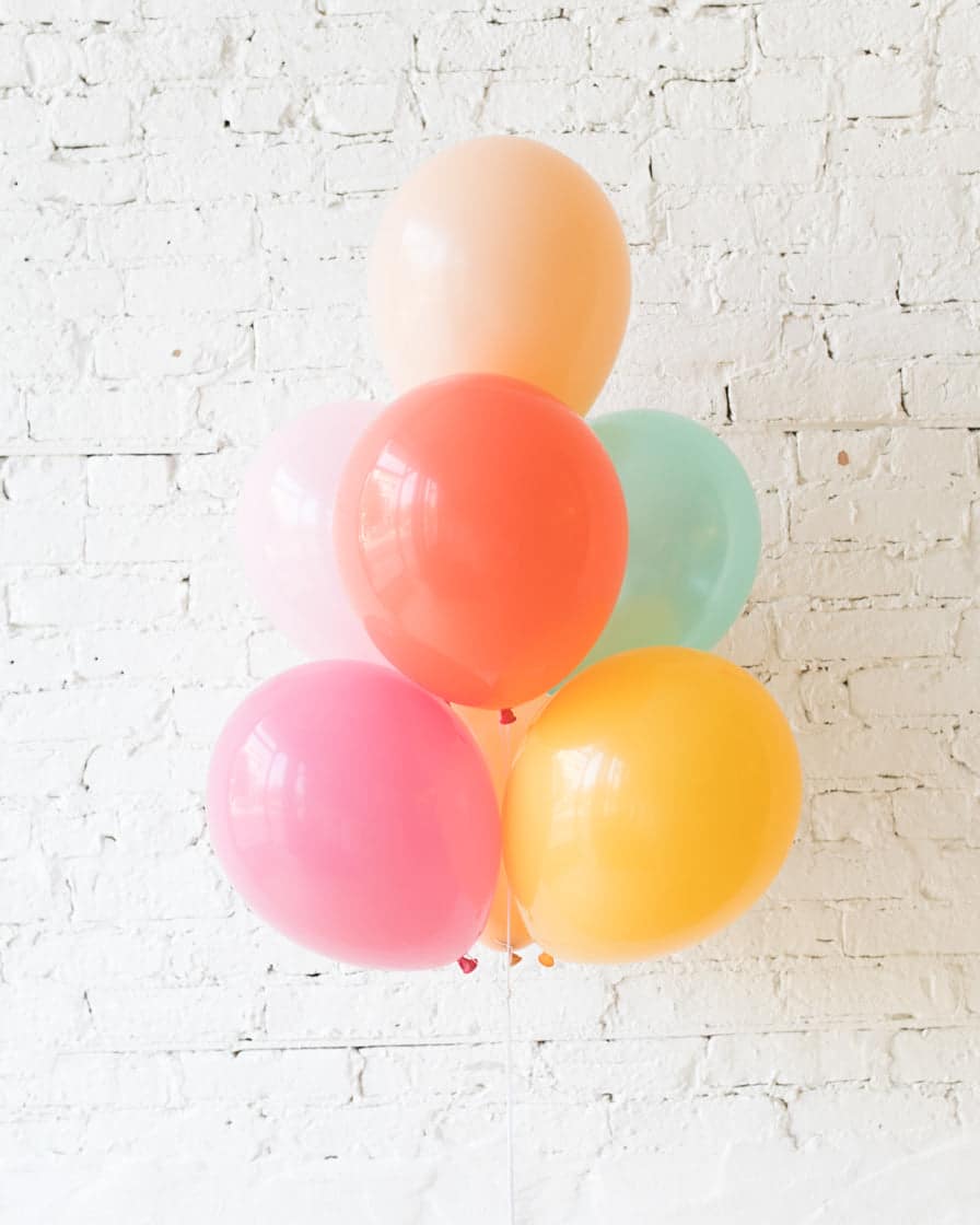 Colorful Bloom – 11in Balloons – bouquet of 7 | Rental