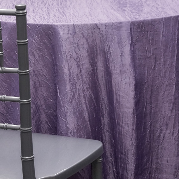 LILAC – *FR* Crushed Taffeta Tablecloth by Eastern Mills – Many Size Options | Rental