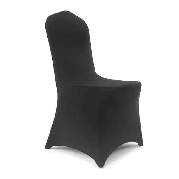 200 GSM Grade A Quality Spandex (Lycra) Banquet & Wedding Chair Cover By Eastern Mills in Black Color | Rental 200 GSM Grade A Quality Spandex (Lycra) Banquet & Wedding Chair Cover By Eastern Mills in Black Color | Rental