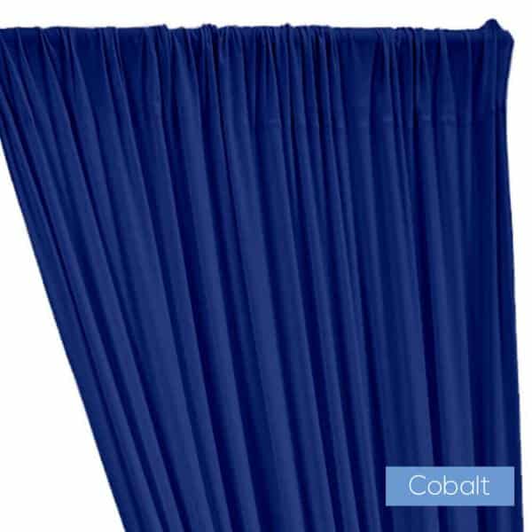 ITY Stretch Drape w/ Sewn Rod Pocket – Cobalt | Rental ITY Stretch Drape w/ Sewn Rod Pocket – Cobalt | Rental