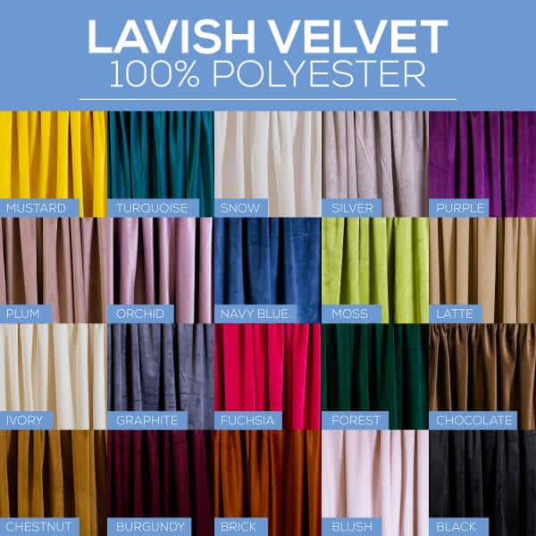 Lavish Velvet – 100% Polyester – By The Yard – 110″ Width | Rental